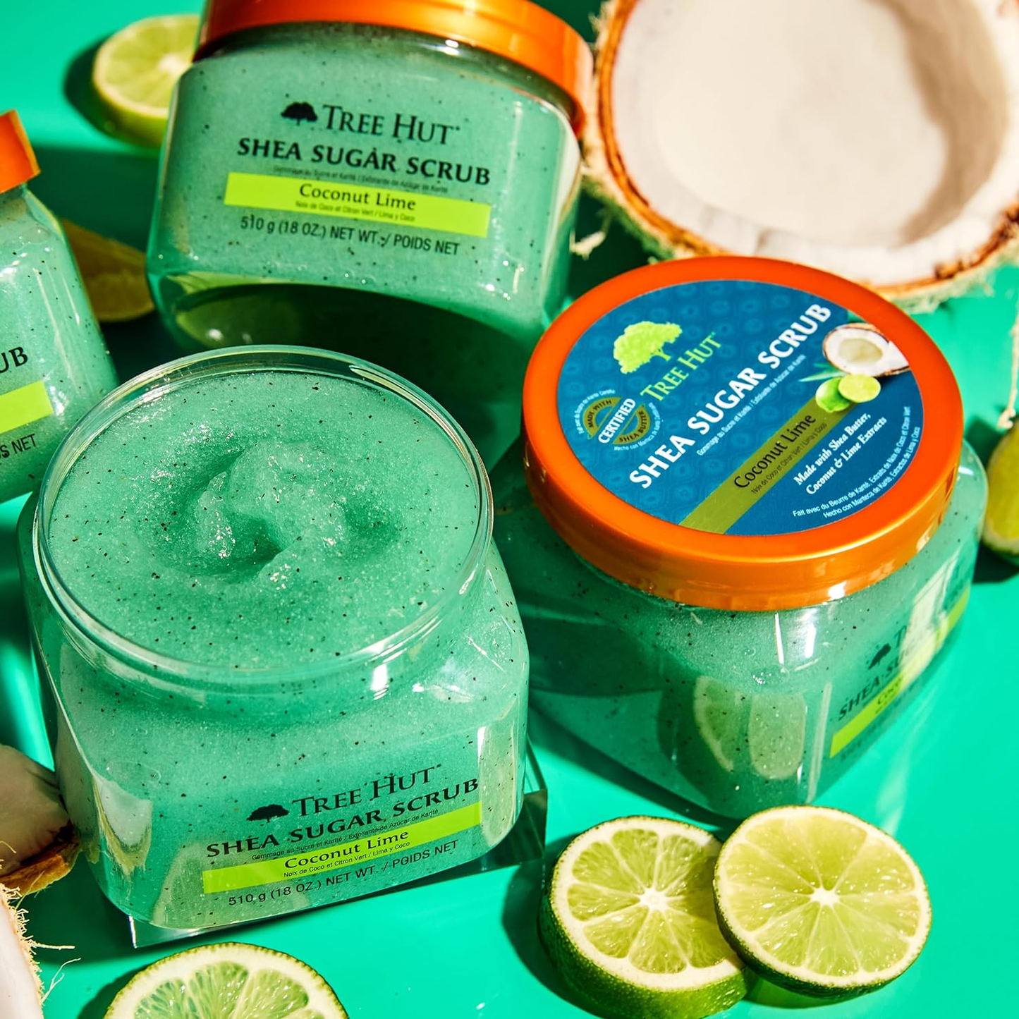 Esfoliante corporal Tree Hut Shea Sugar Body Scrub Coconut Lime